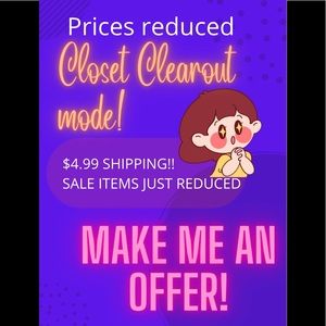 Put a lot of items on sale for Closet Clearout! *Some aren’t alerting me🤷🏻‍♀️